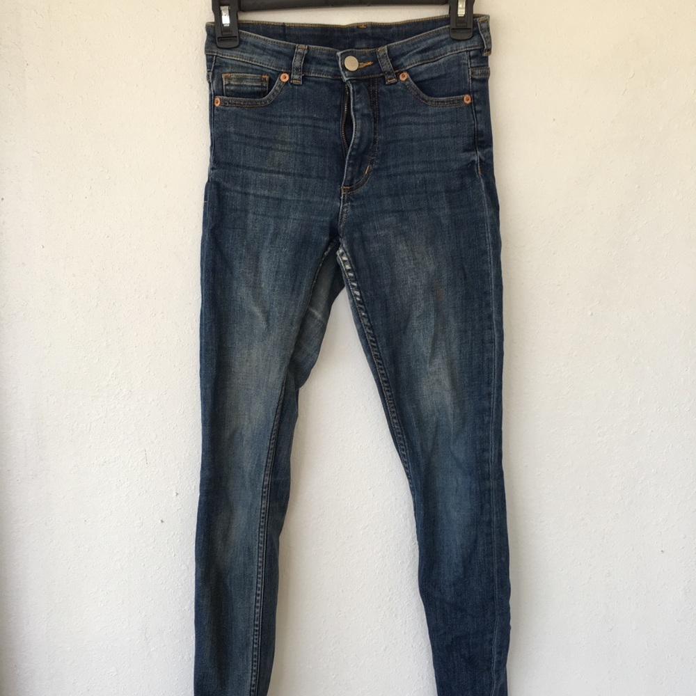 Monki Skinny jeans low rise size 27 medium rinse